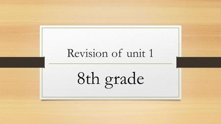 Revision of unit 1 8th grade. What is the nationality of the USA?