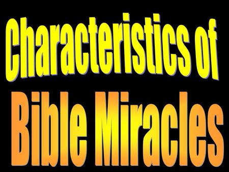 Introduction Many people believe that miracles are happening every day (babies born, saved from injury or death by unexplainable means, healed from cancer,