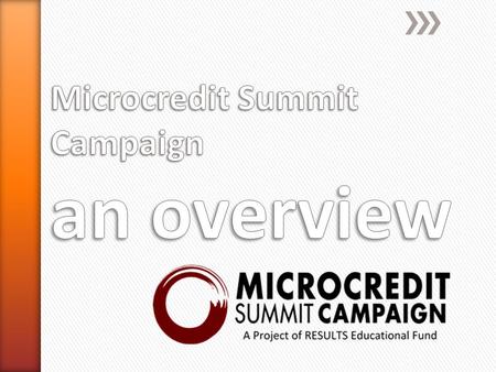 The State of the Microcredit Summit Campaign Report, 2014.
