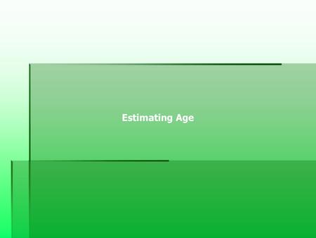 Estimating Age. NAMEGUESSACTUAL Tiger WoodsBIRTHDAYAGE.