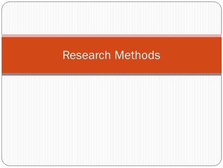 Research Methods. Gathering ideas You can gather topic ideas from: A list of topics assigned by your instructor Textbooks or assigned readings Preliminary.