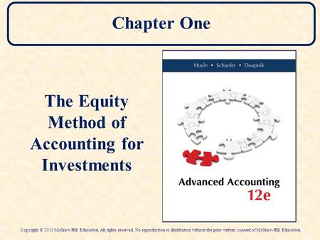 The Equity Method of Accounting for Investments