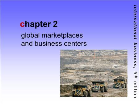 global marketplaces and business centers