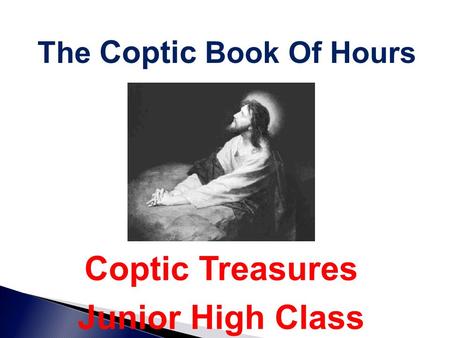 The Coptic Book Of Hours Coptic Treasures Junior High Class.