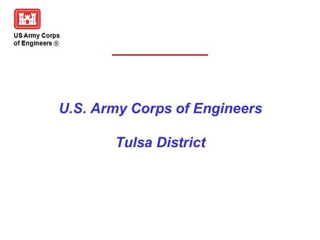 U.S. Army Corps of Engineers Tulsa District