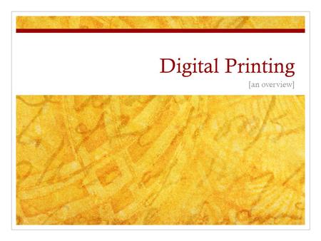 Digital Printing [an overview]. Giclée vs. Archival Inkjet “Giclée” is French for “to spray” Both are fine art terms used interchangeably Giclée prints.