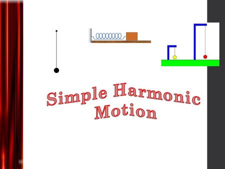 Simple Harmonic Motion.