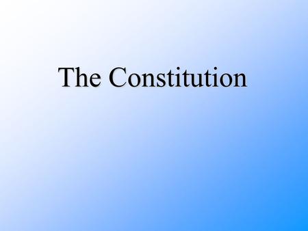 The Constitution. The Articles of Confederation- the first American constitution, passed in 1777, which created a loose alliance of 13 independent states.