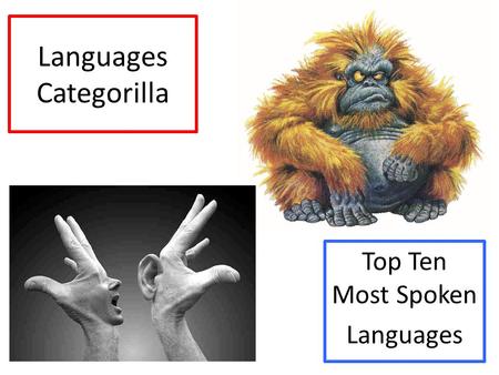 Languages Categorilla