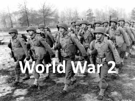 World War 2. After being blamed for World War 1 (1914- 1918) Germany was forced to pay huge compensation costs. It also had to give up some of its land.