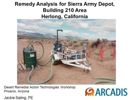 Remedy Analysis for Sierra Army Depot, Building 210 Area