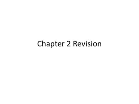 Chapter 2 Revision. Possible Exam questions Describe what a search engine does Searches the WWW using keywords and returns the results Identify how to.