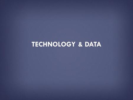 TECHNOLOGY & DATA. HOW TO USE THIS PRESENTATION DECK  This slide deck has been created by the U.S. Department of Education as a resource tool for the.