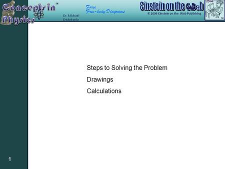 Force Free-body Diagrams 1 Steps to Solving the Problem Drawings Calculations.