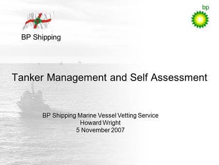 Tanker Management and Self Assessment