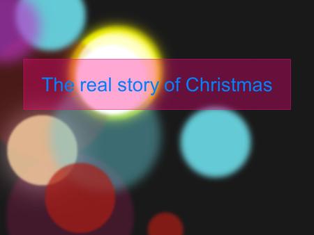 The real story of Christmas. God loved the world so much that He condescended to become one of us so He could do for us what we could not do for ourselves.