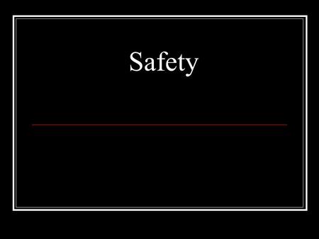Safety. An unplanned event that may or may not result in an injury What is an Accident?