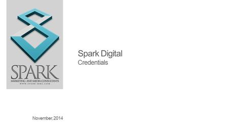 Spark Digital Credentials November, 2014. 2 Presentation by SPARK Marketing & Media Consultants 2 SPARK Digital a fully fledged online advertising agency.