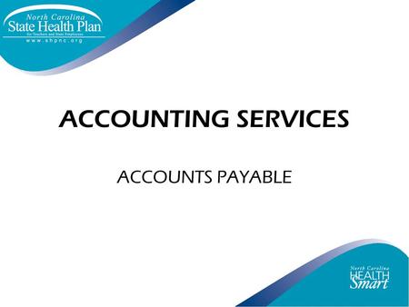 ACCOUNTING SERVICES ACCOUNTS PAYABLE.