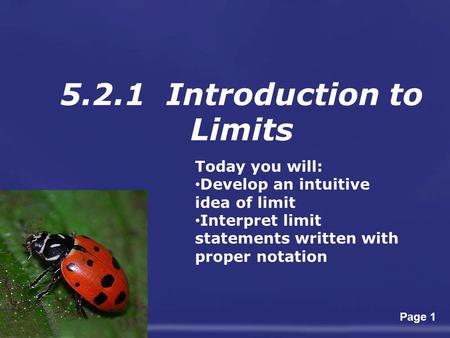 5.2.1 Introduction to Limits