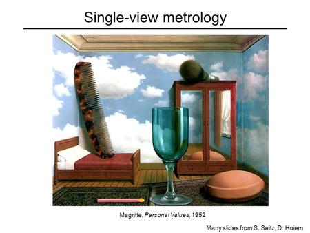 Single-view metrology