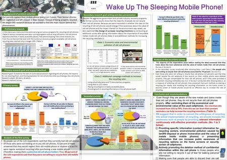 Wake Up The Sleeping Mobile Phone! (Table 1) Annual shipment and recycling quantity of end-of-life mobile phones (Source: Ministry of Environment) (Table.