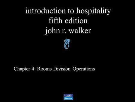 Chapter 4: Rooms Division Operations