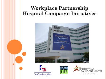 Workplace Partnership Hospital Campaign Initiatives.