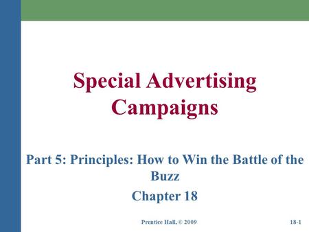 Part 5: Principles: How to Win the Battle of the Buzz