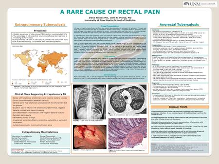 Case Presentation A 64 year-old Hispanic male without a significant past medical history presented with a complaint of “rectal pain.” The pain was worse.