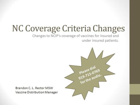 NC Coverage Criteria Changes