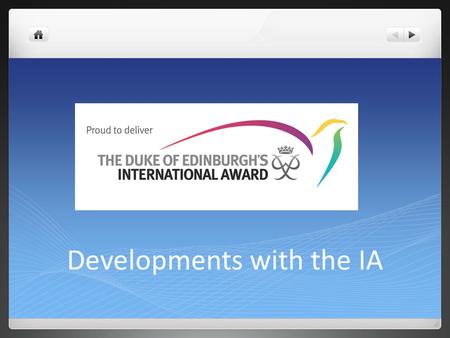 Developments with the IA. New website for the IA at Le Rosey