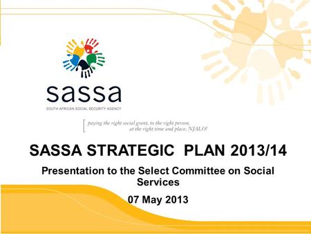 Presentation to the Select Committee on Social Services