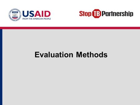 Evaluation Methods.
