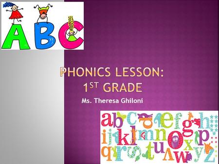 Phonics Lesson: 1st grade
