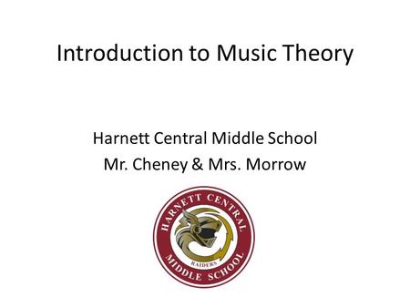 Introduction to Music Theory