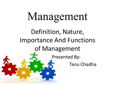 presentation on management