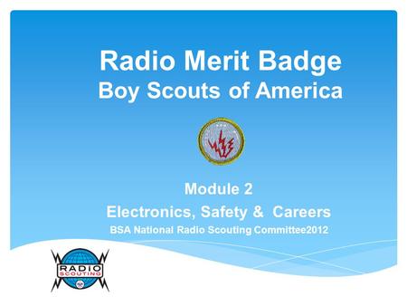 Radio Merit Badge Boy Scouts of America