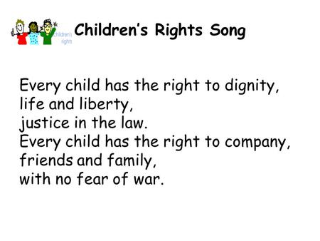Children’s Rights Song