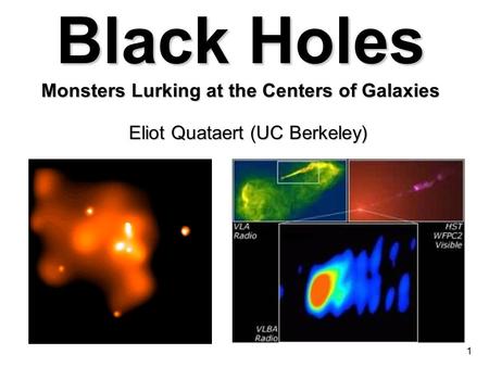 Black Holes Monsters Lurking at the Centers of Galaxies