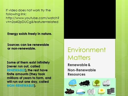 Renewable & Non-Renewable Resources