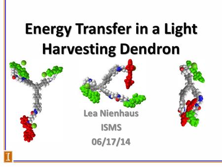 Energy Transfer in a Light Harvesting Dendron Lea Nienhaus ISMS06/17/14.