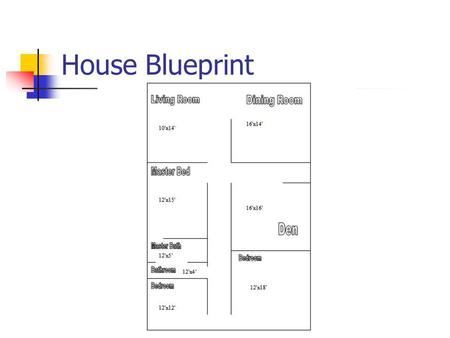 House Blueprint.