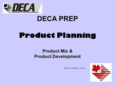 DECA PREP Product Planning