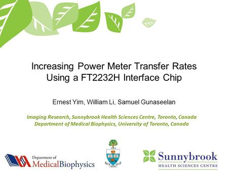 Increasing Power Meter Transfer Rates Using a FT2232H Interface Chip