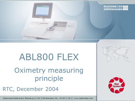Oximetry measuring principle