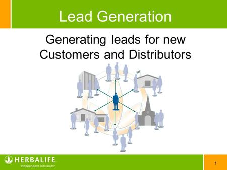 Generating leads for new Customers and Distributors