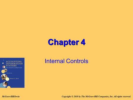 Chapter 4 Internal Controls McGraw-Hill/Irwin
