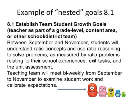 Example of “nested” goals 8.1