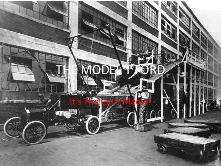 THE MODEL T FORD It’s The Cat’s Meow!. GAS MILEAGE The price, Gas mileage The model T ford provides you with swell comfort at an affordable price of $495.